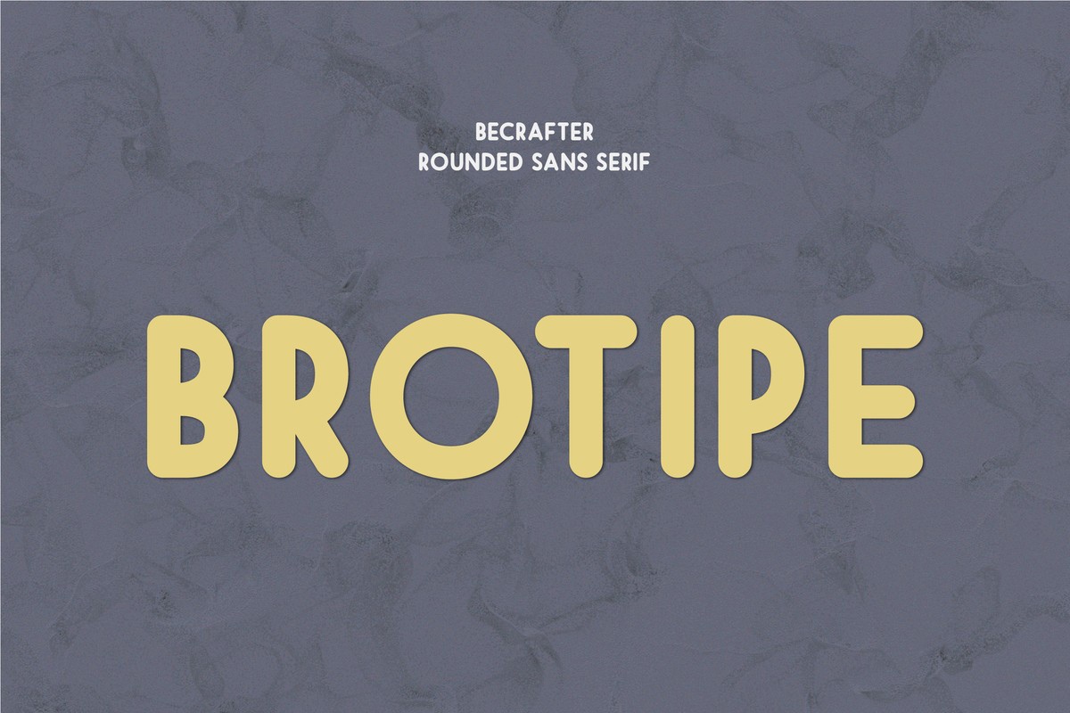 Brotipe Rounded Font preview