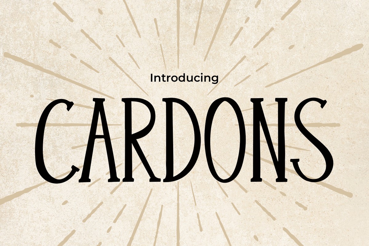 Cardons Regular Font preview