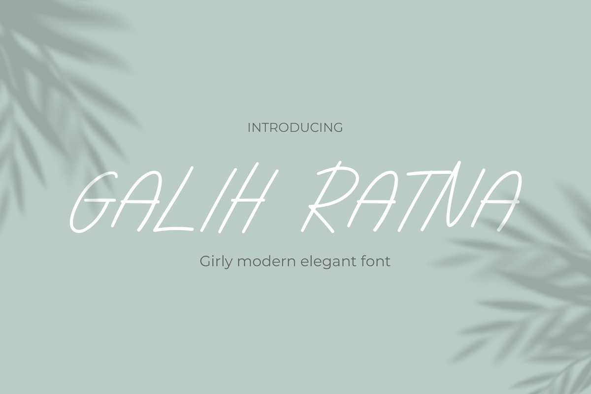 Galih Ratna Regular Font preview