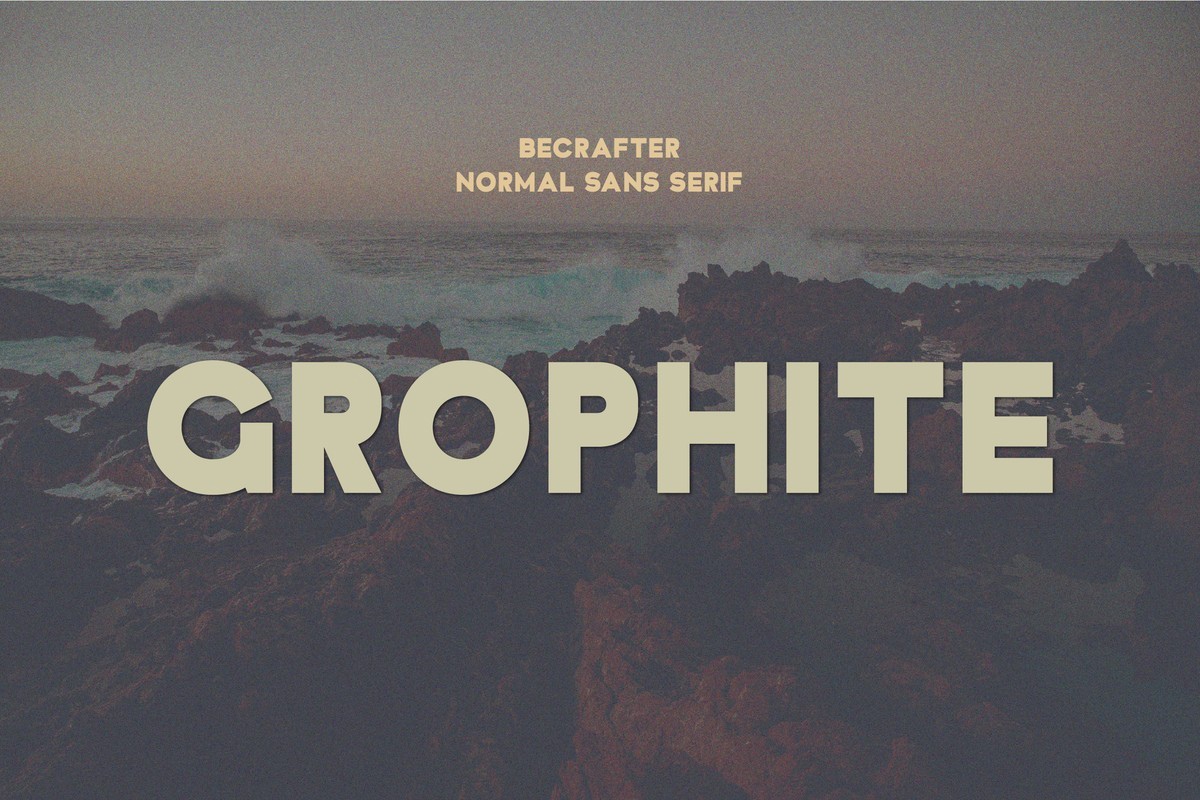 Grophite Regular Font preview