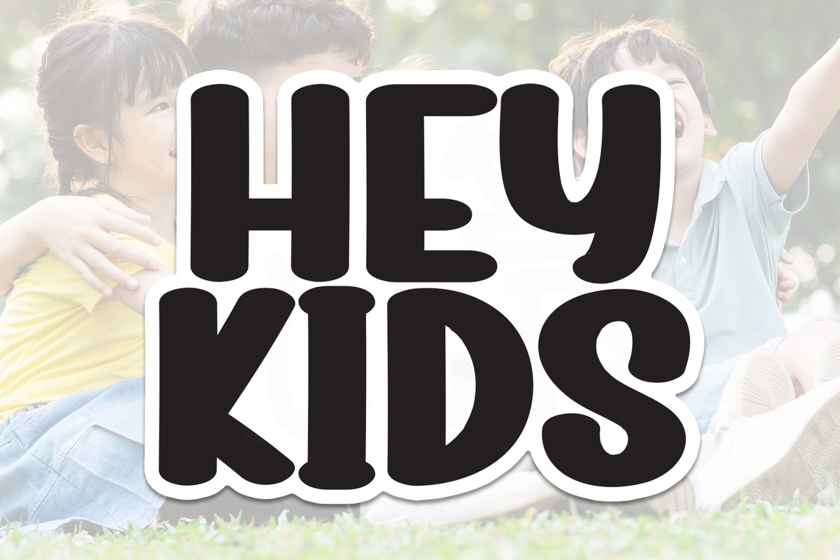 Hey Kids Font preview