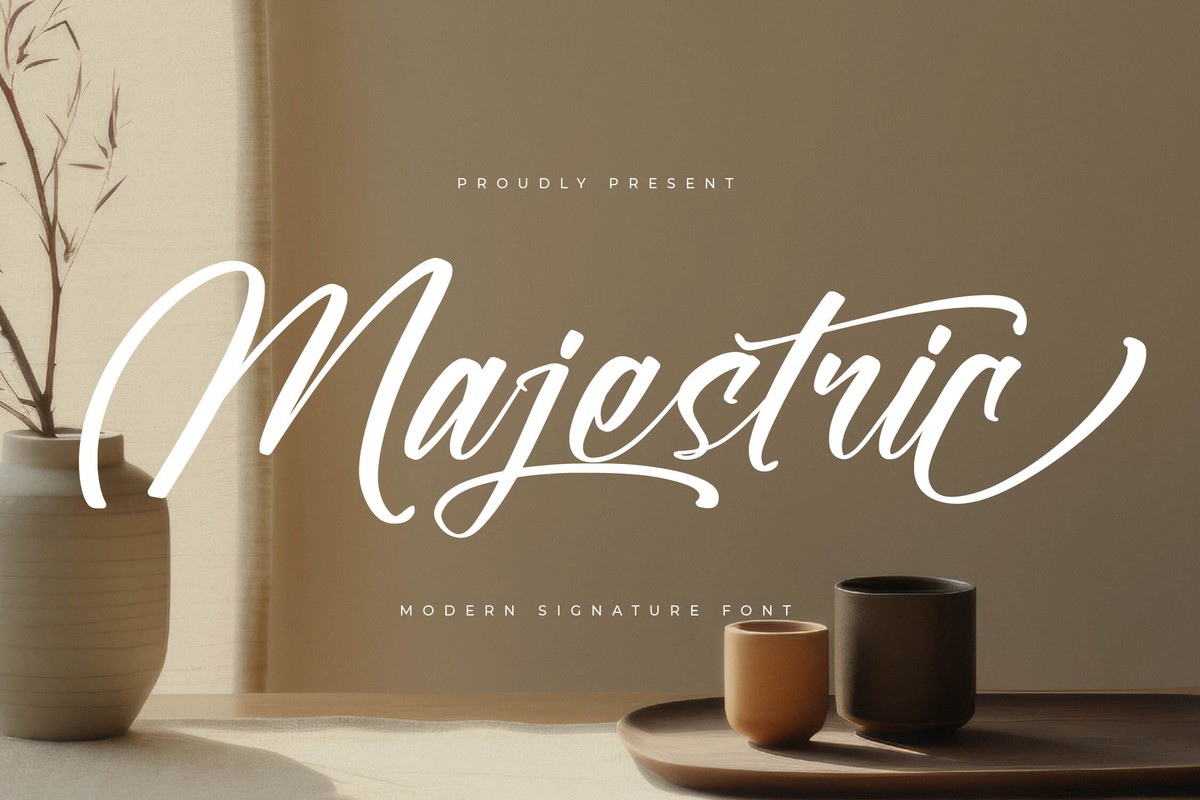 Majestric Font preview