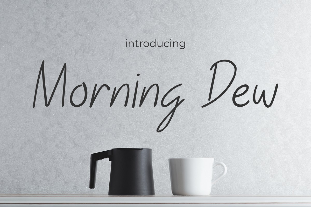 Morning Dew Regular Font preview