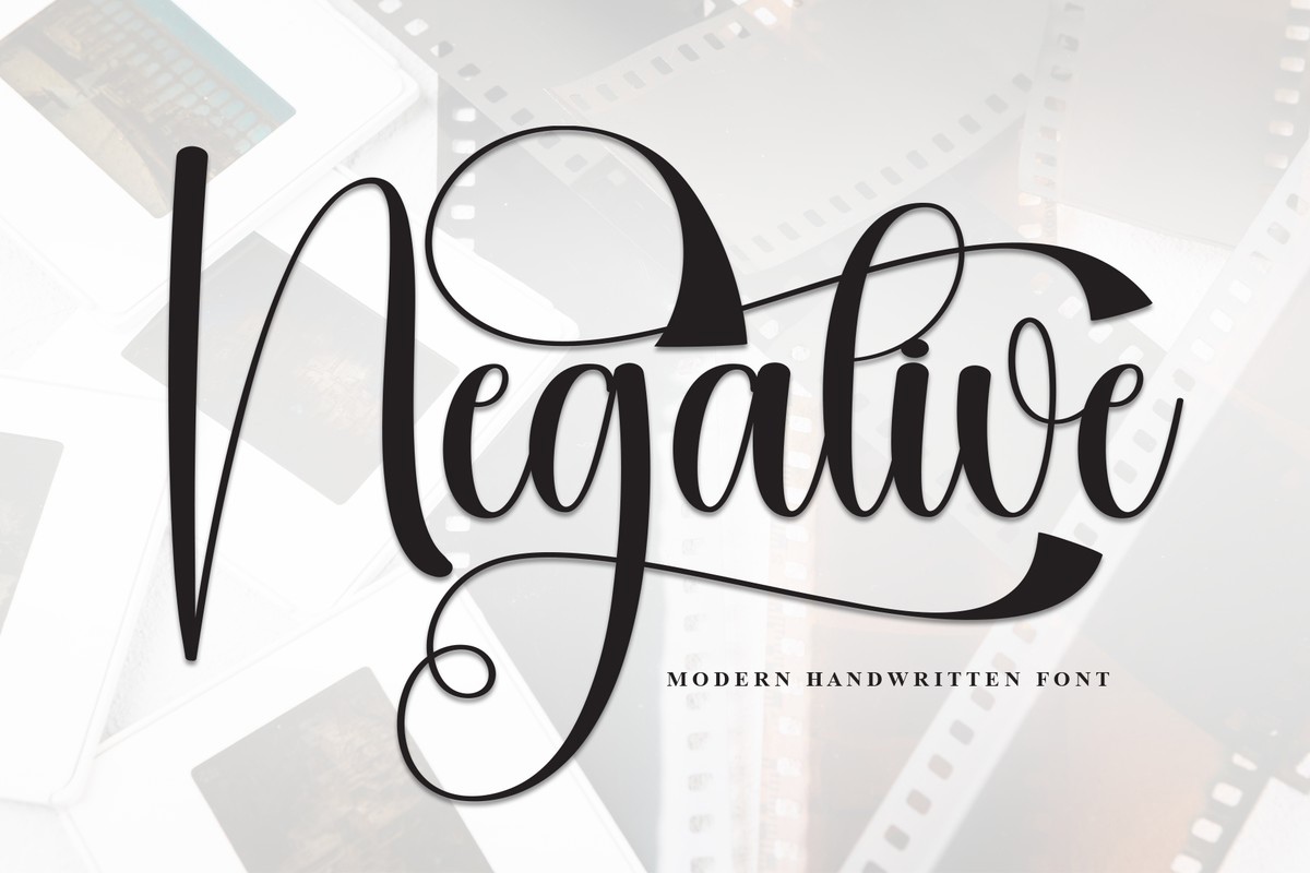 Negative Regular Font preview