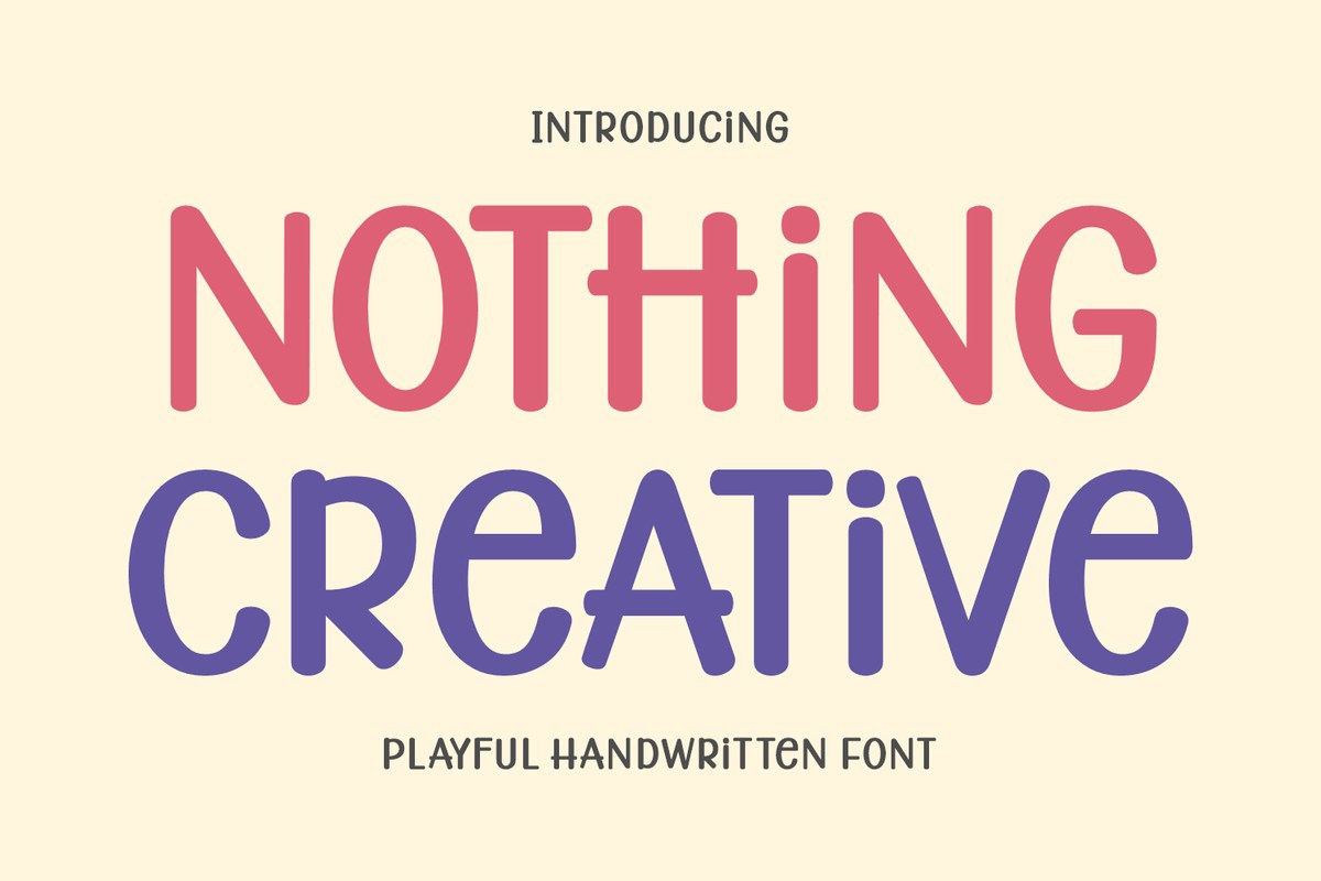 Nothing Creative Font preview