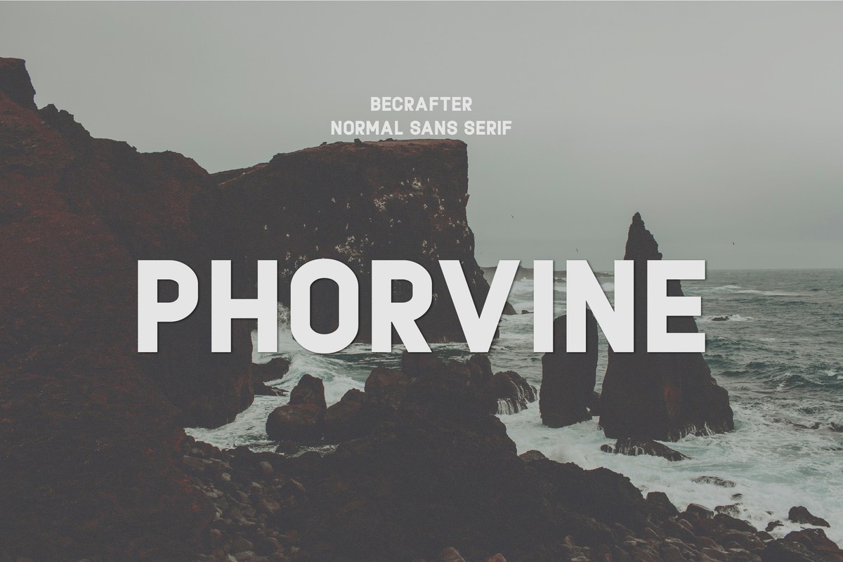 Phorvine Regular Font preview