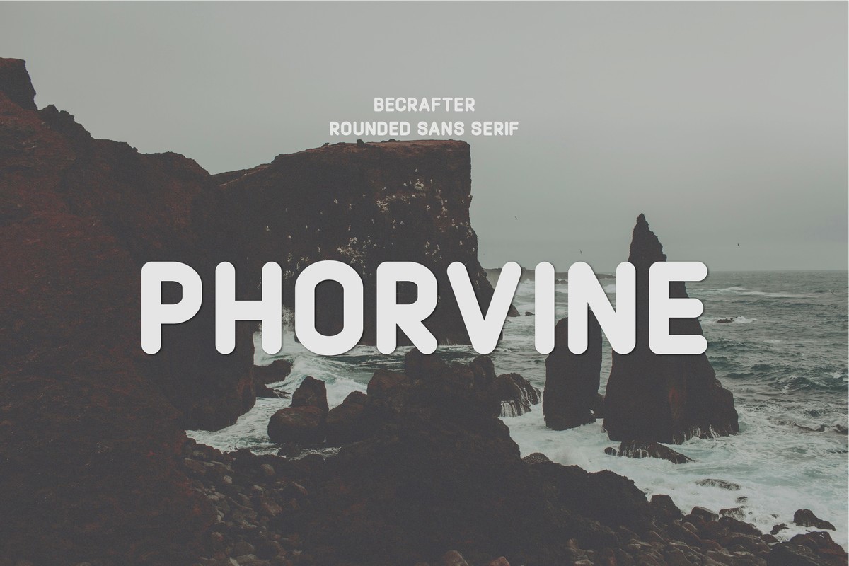 Phorvine Rounded Font preview