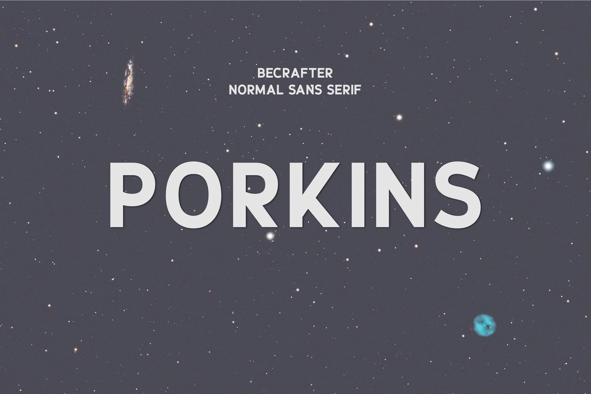 Porkins Font preview