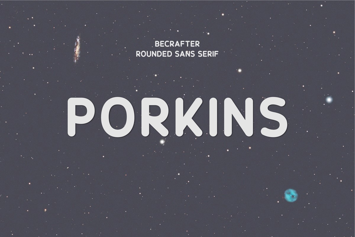 Porkins Rounded Font preview