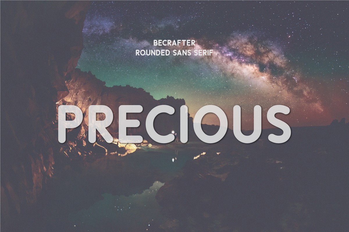 Precious Rounded Font preview