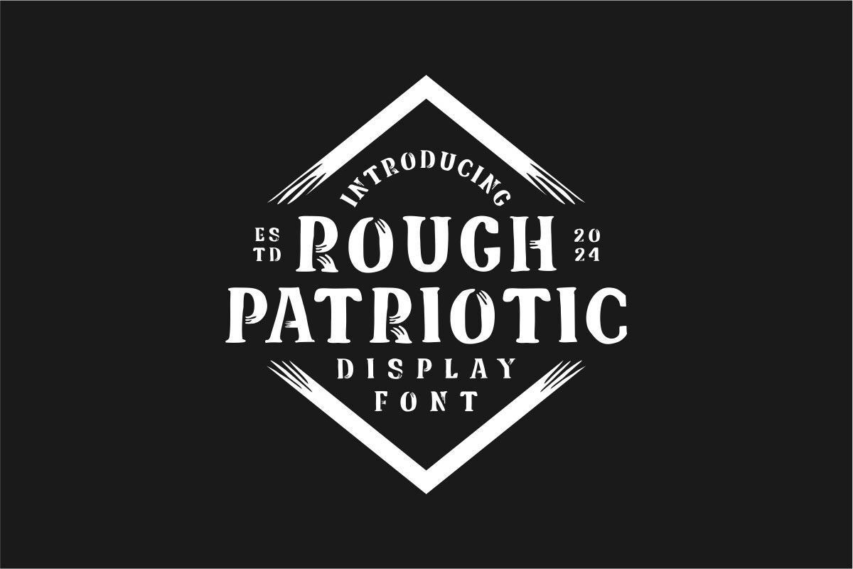 Rough Patriotic Font preview