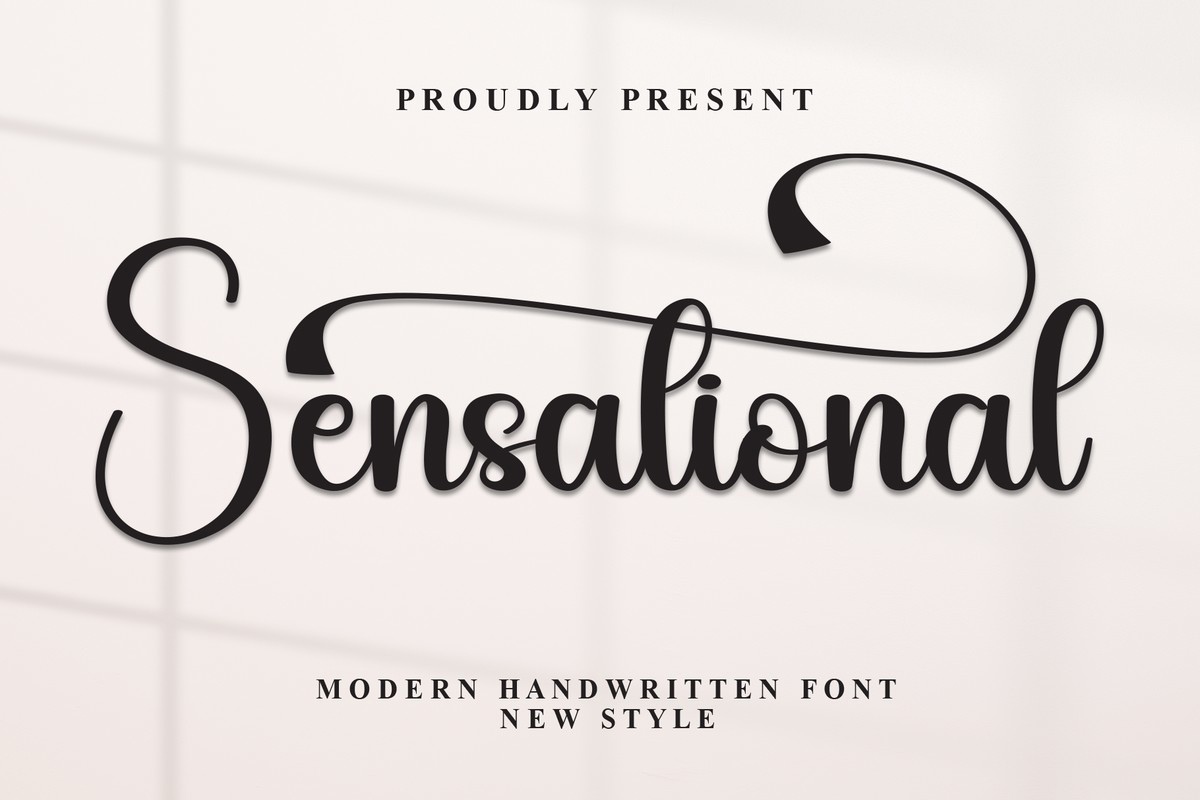 Sensational Font preview