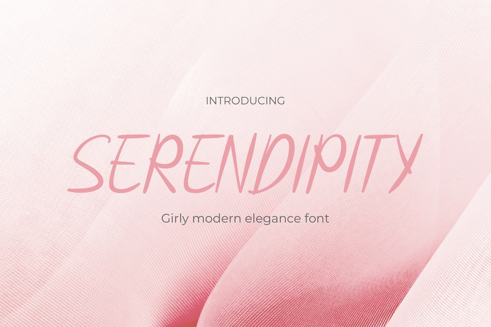 Serendipity Regular Font preview