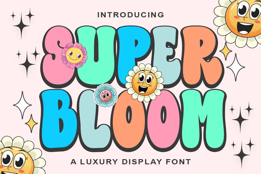 Super Bloom Regular Font preview