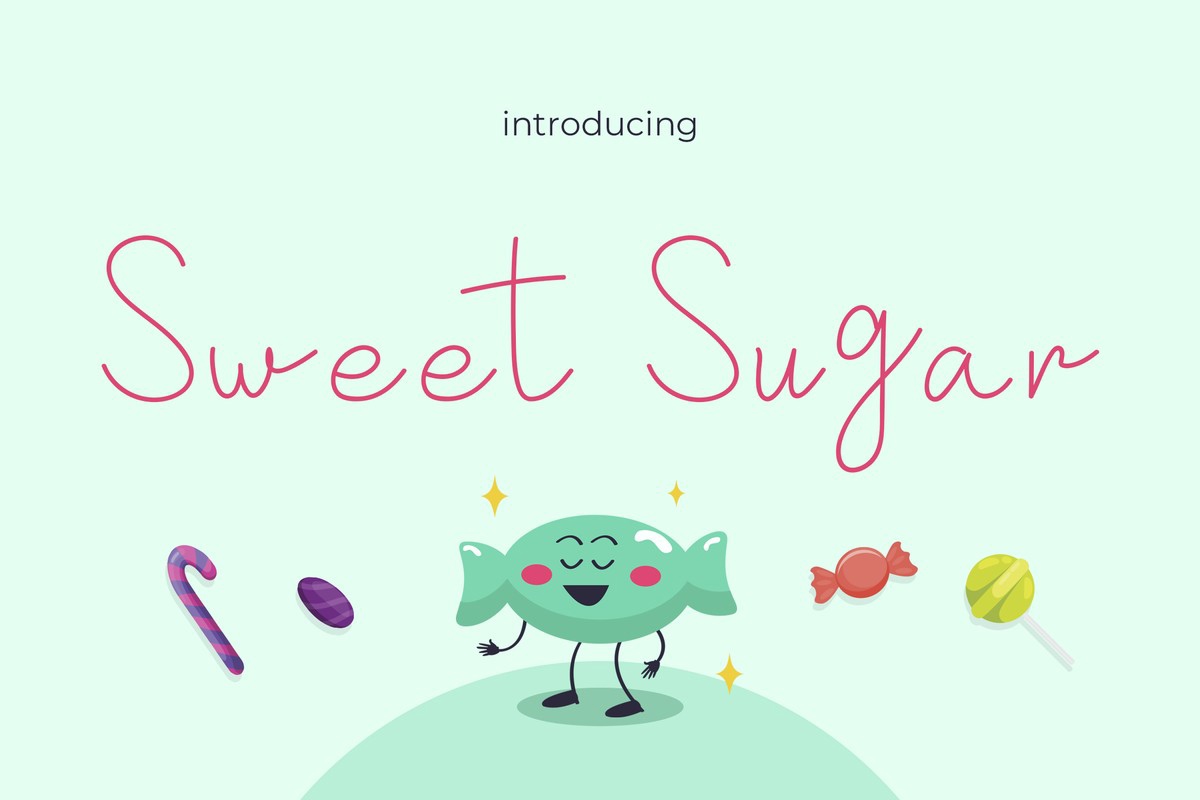 Sweet Sugar Regular Font | xFonts.pro