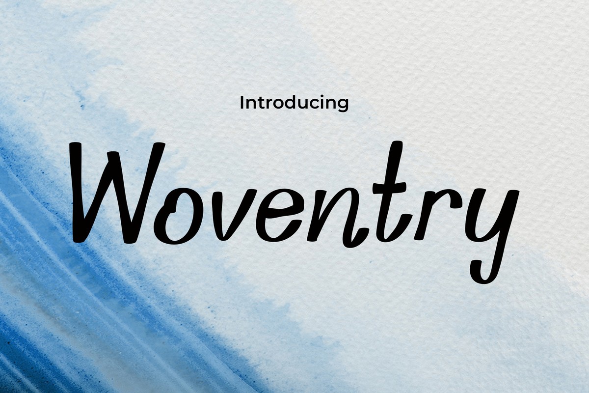 Woventry Regular Font preview