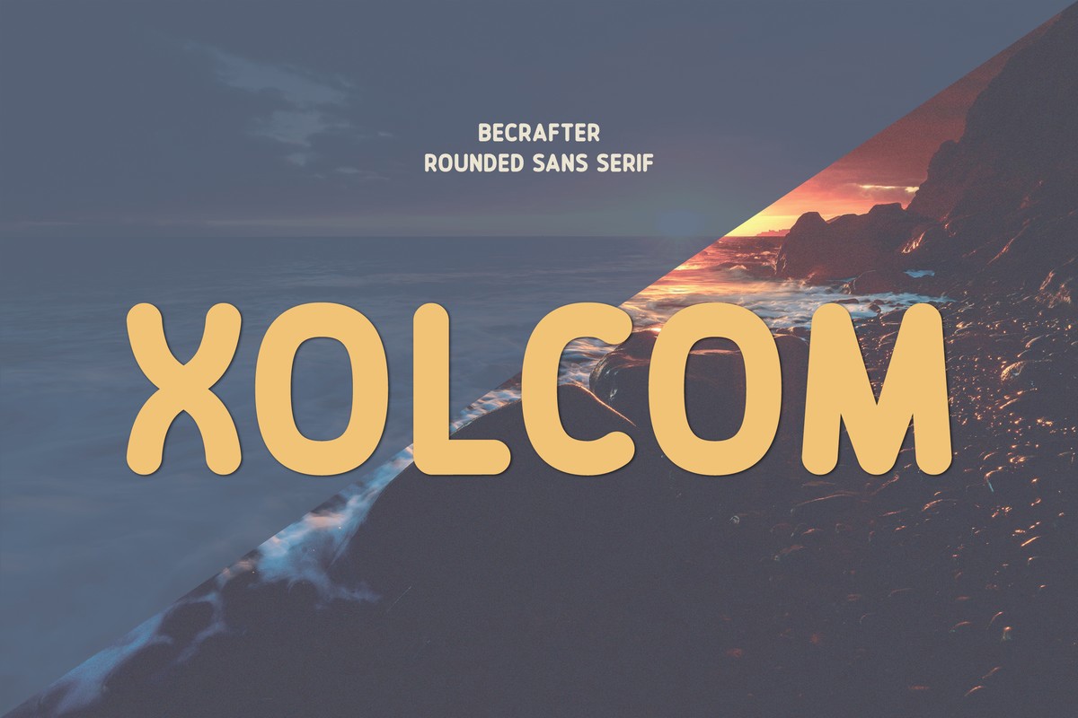 Xolcom Rounded Font preview