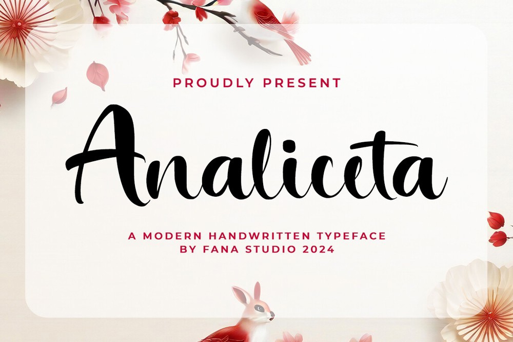 Analiceta Regular Font preview