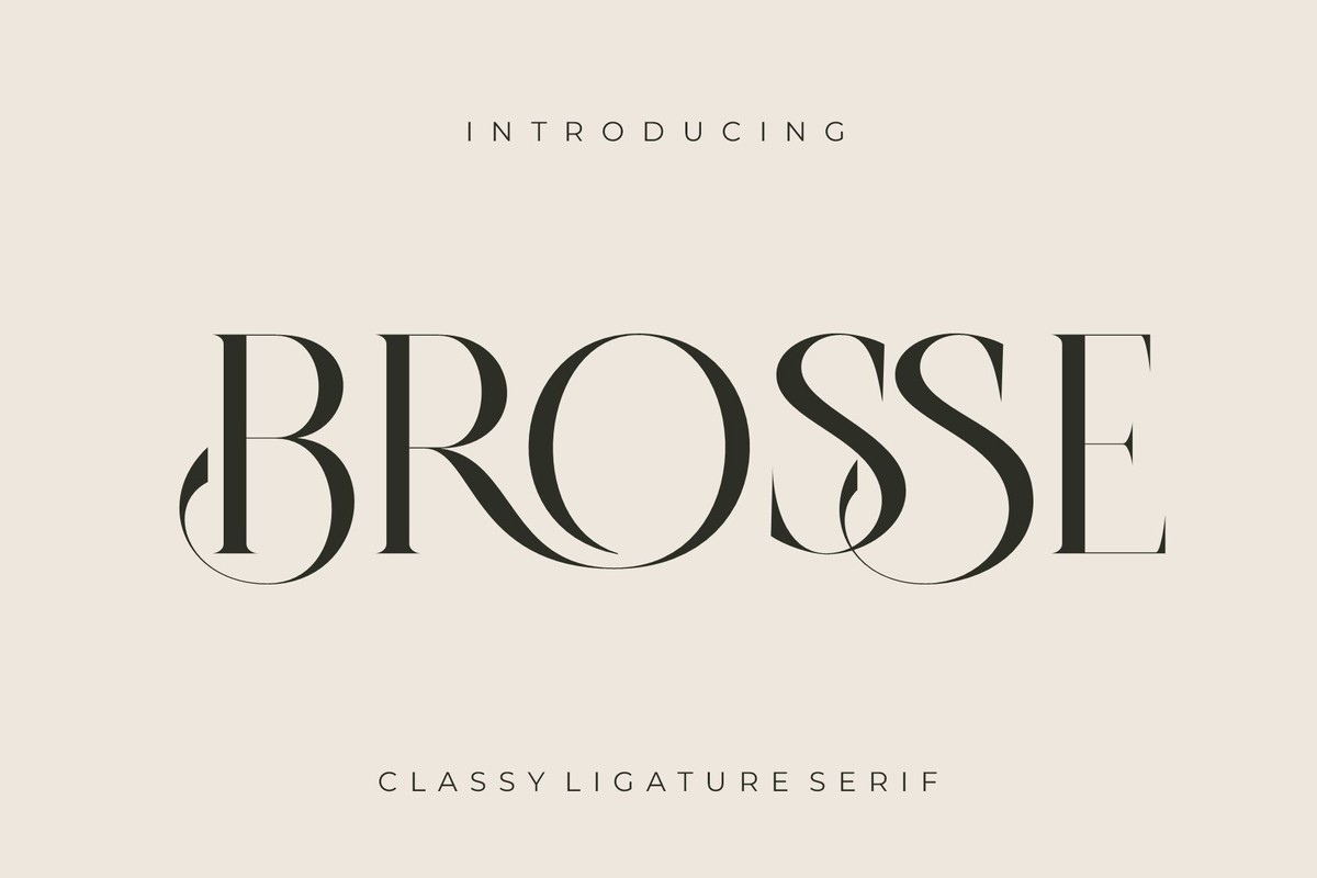 Brosse Regular Font preview