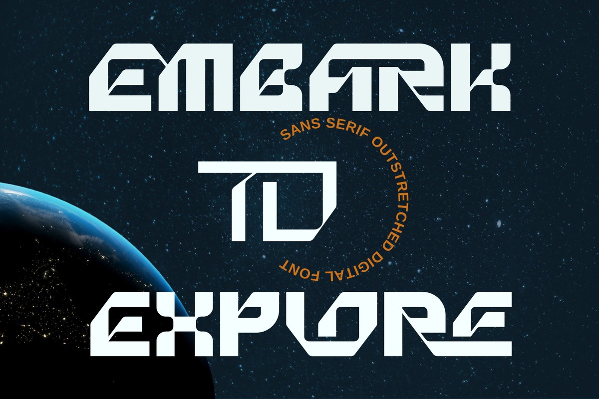 Embark to Explore Light Font preview