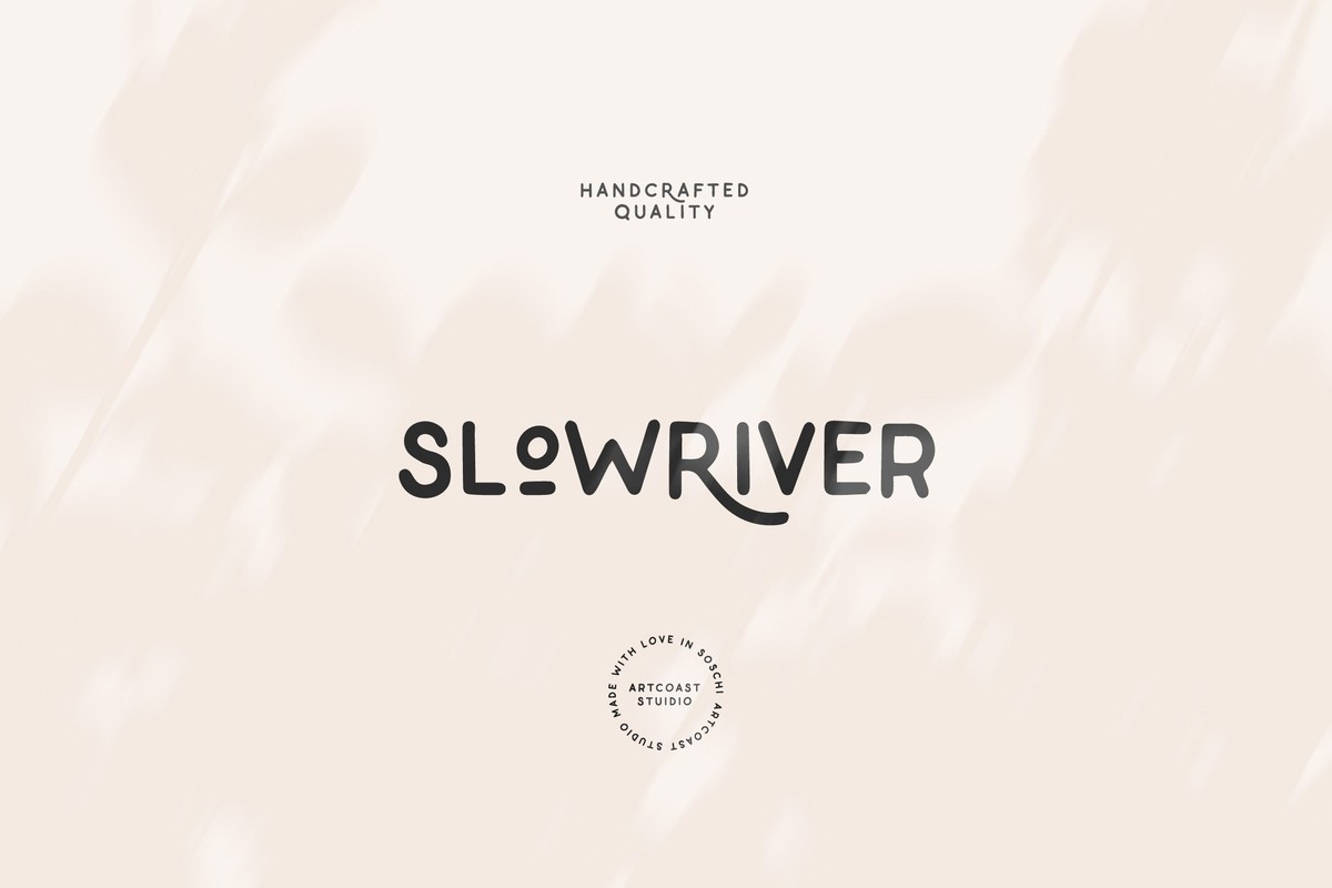 SA Slow River Font preview