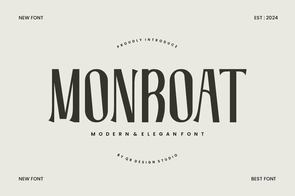 Monroat Font preview