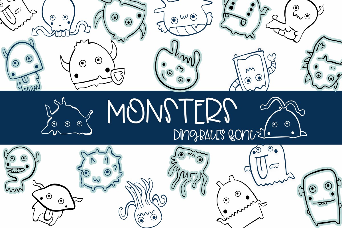 Monsters Regular Font preview