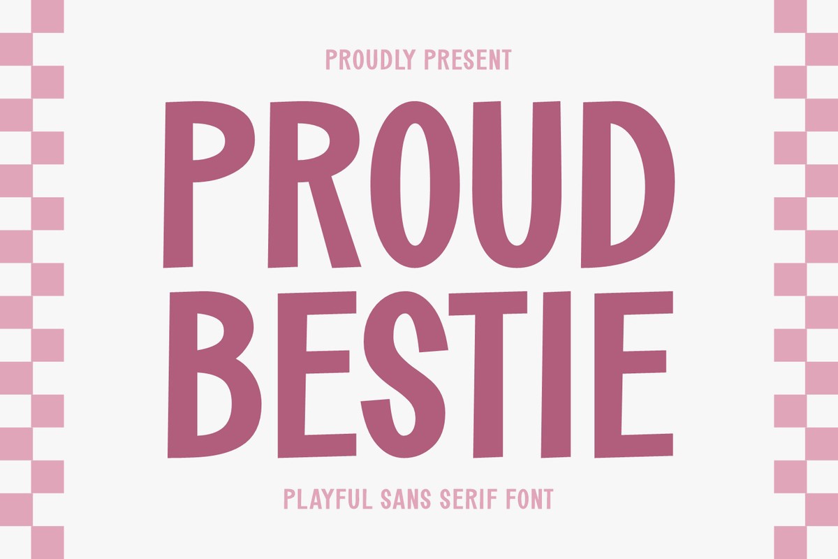 Proud Bestie Font preview