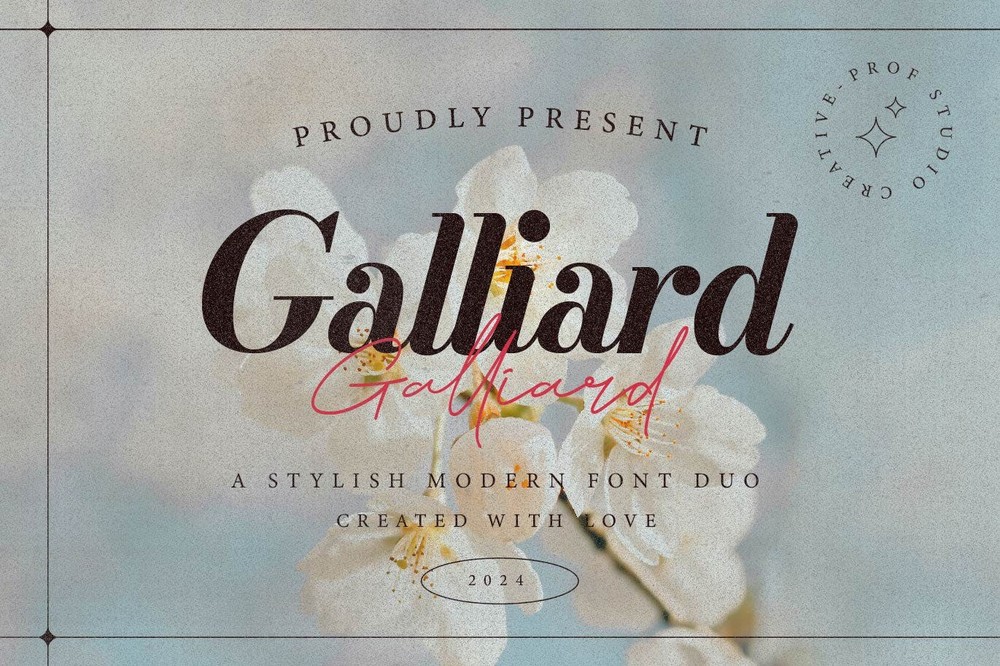 Galliard Regular Font preview