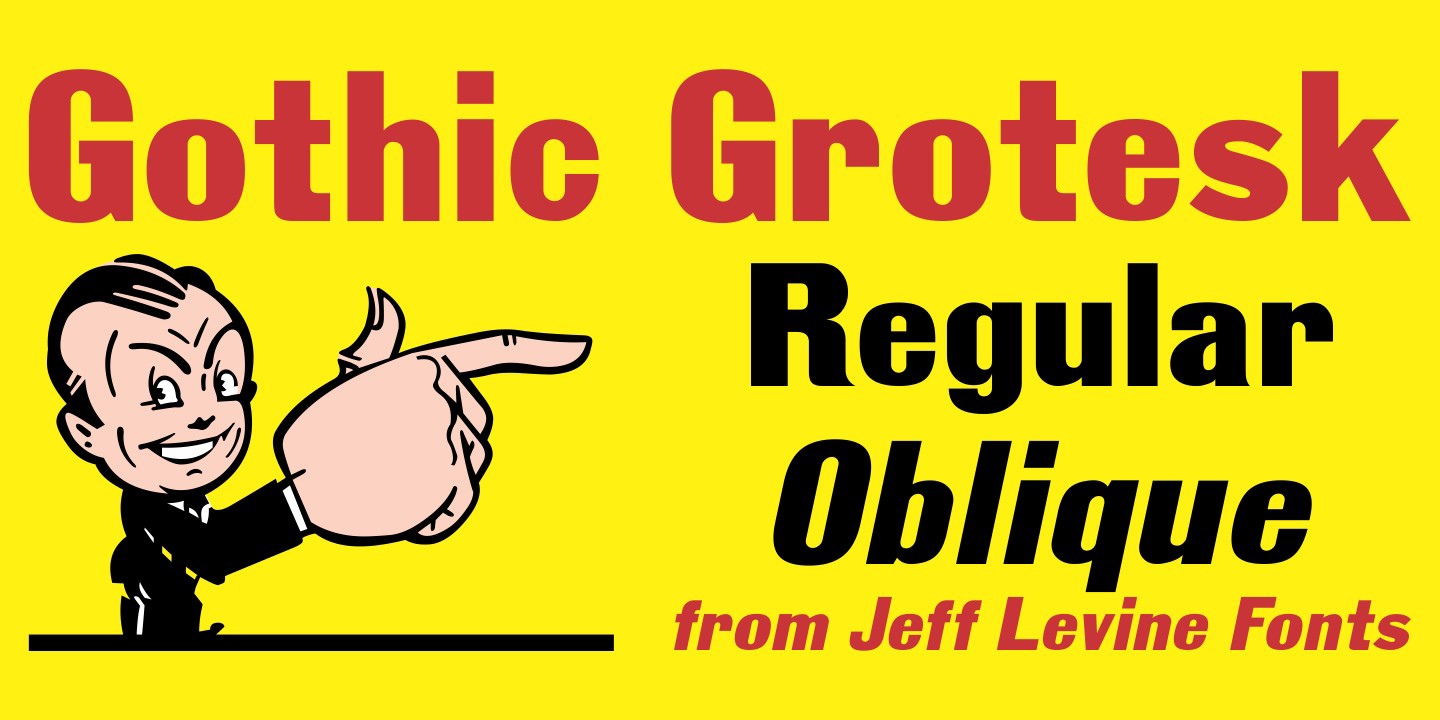 Gothic Grotesk Regular Font preview