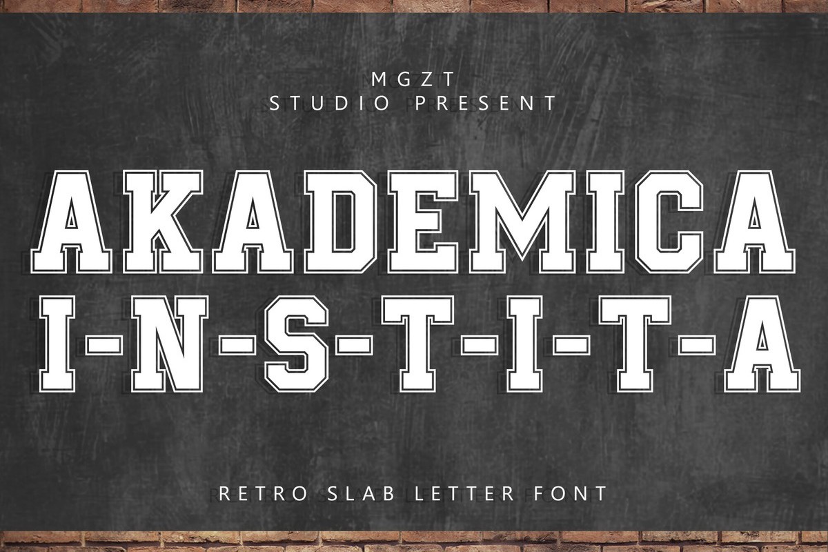 Akademica Instita Font preview