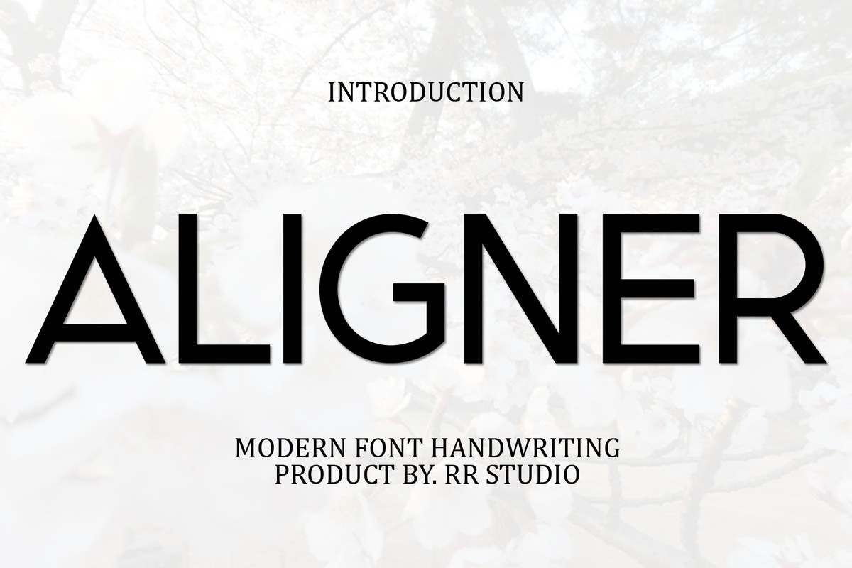 Aligner Regular Font preview