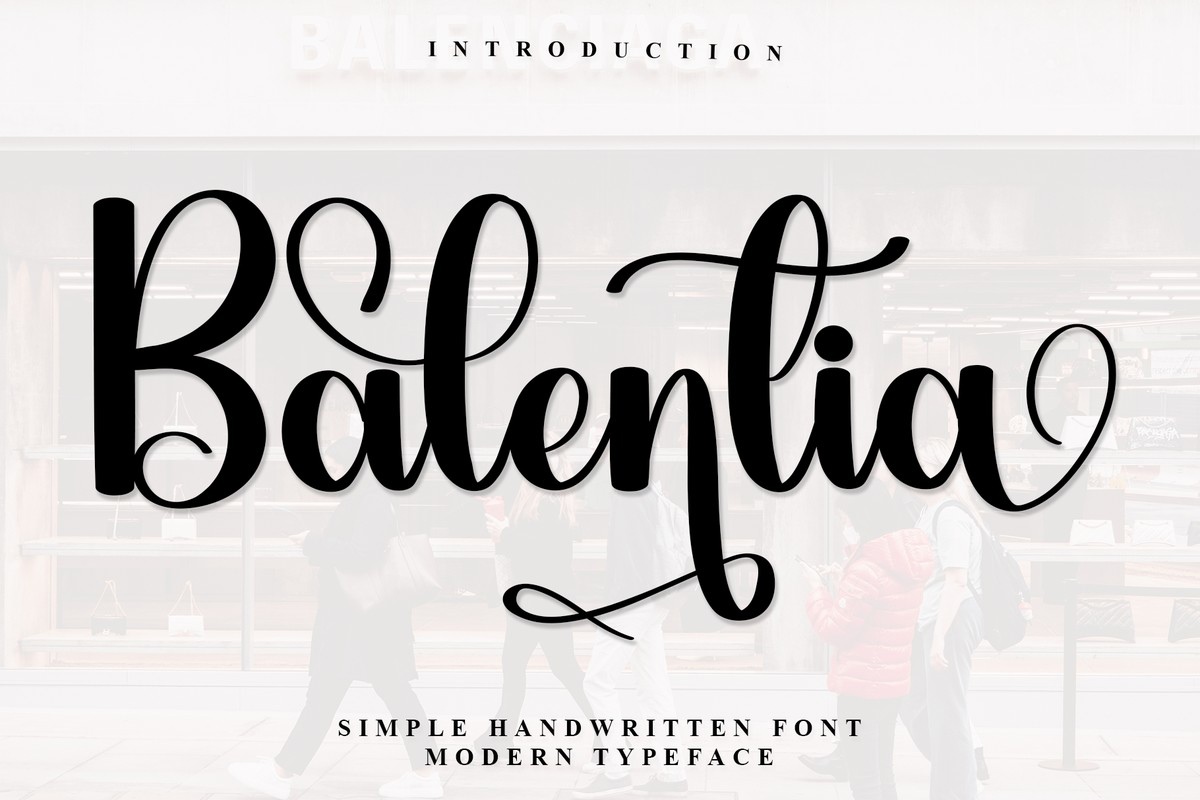 Balentia Regular Font preview