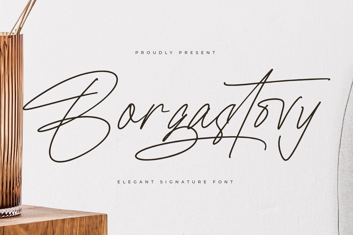 Borgastovy Regular Font preview