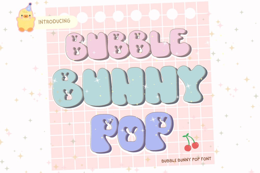 Bubble Bunny Pop Font preview