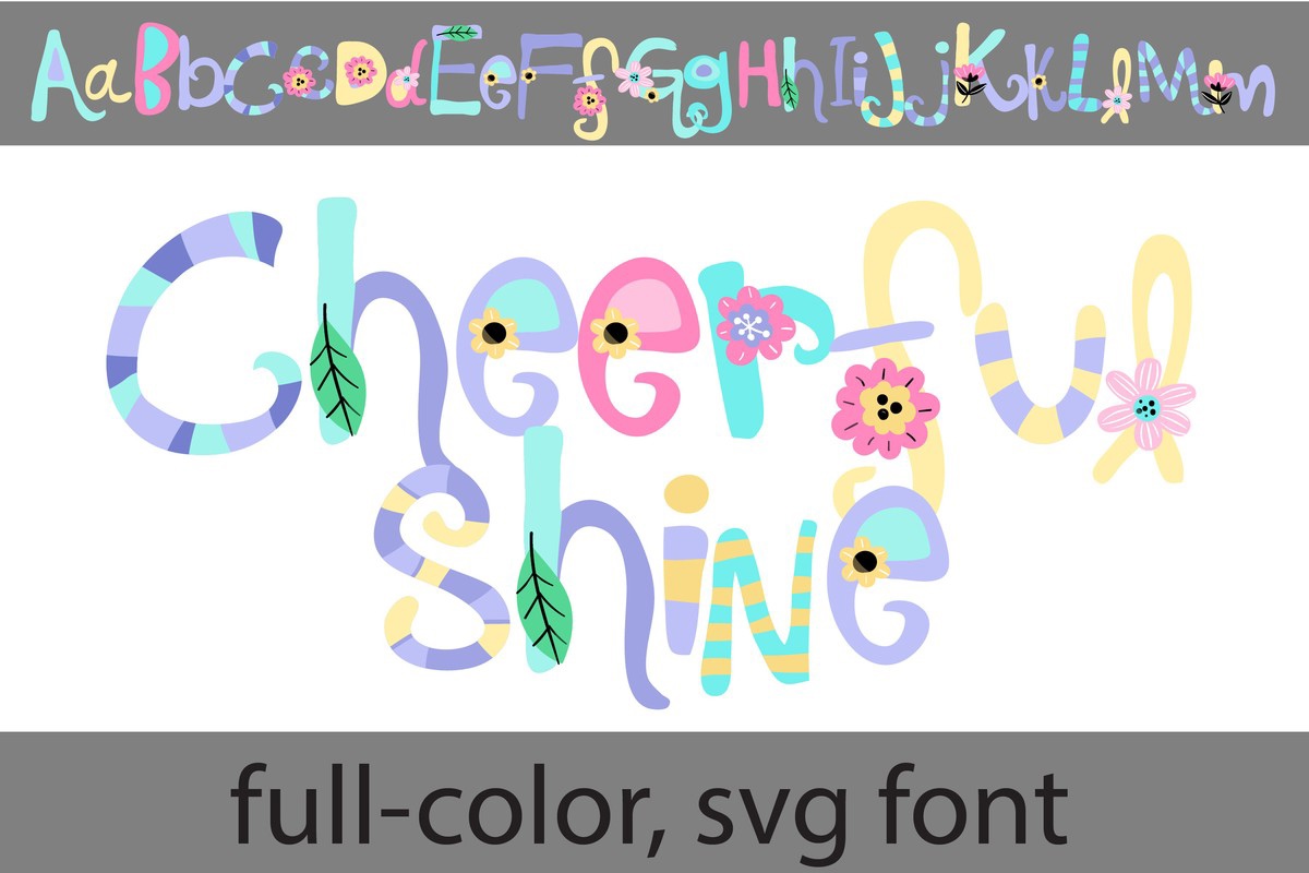 Cheerful Shine CF Font preview