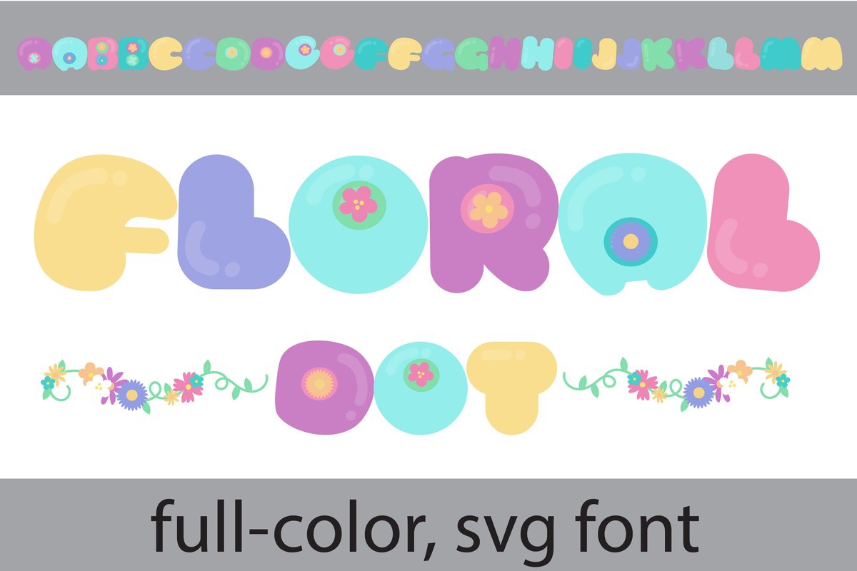 Floral Dot CF Regular Font preview