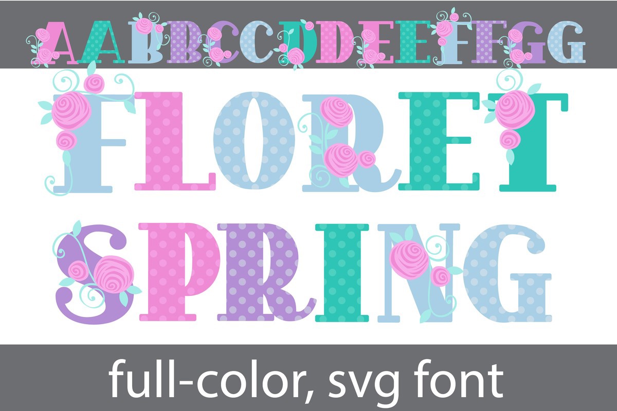 Floret Spring CF Font preview