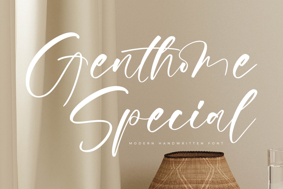 Genthome Special Italic Font preview