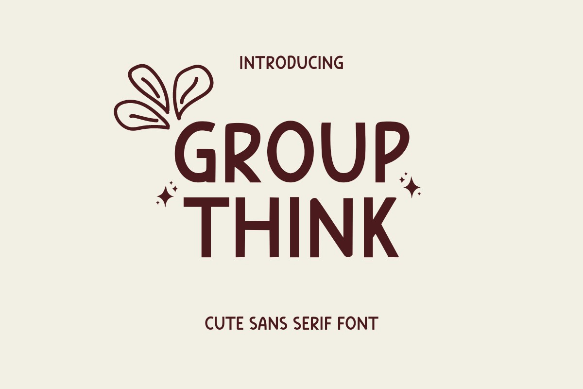 Group Think Font preview