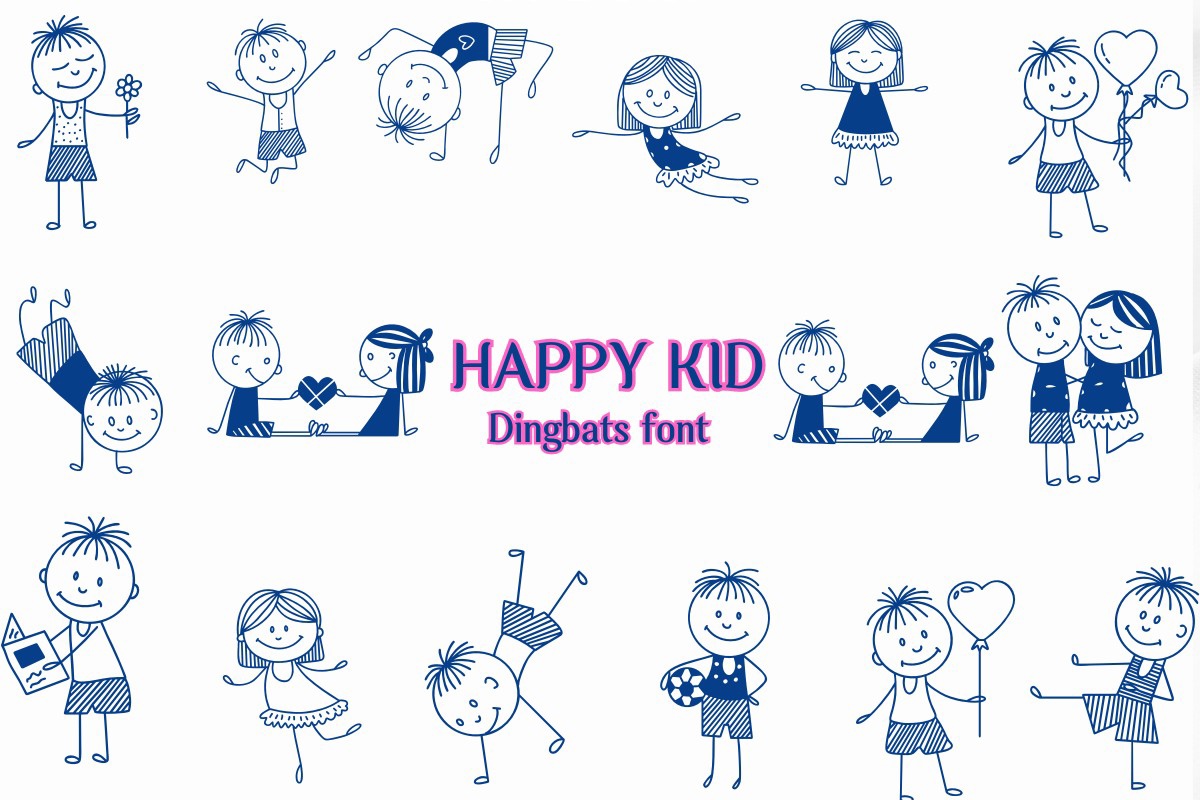 Happy Kid Font preview