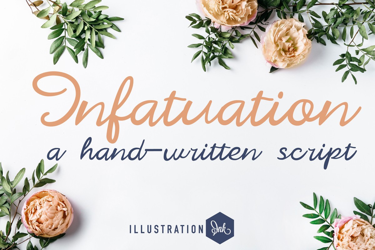 ZP Infatuation Font preview