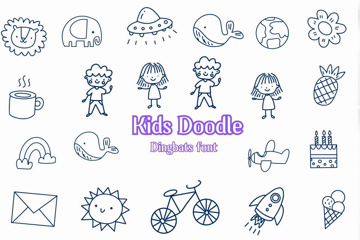 Kids Doodle Font preview