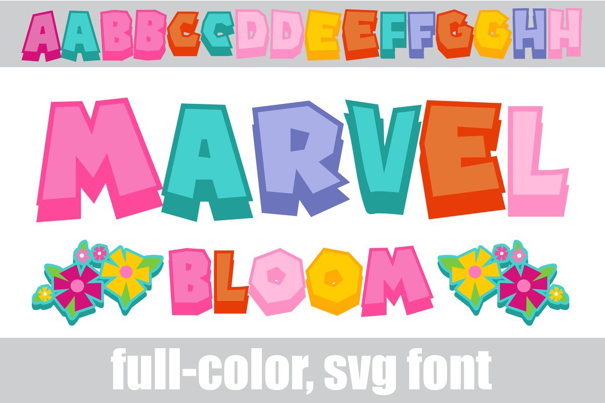 Marvel Bloom CF Font preview