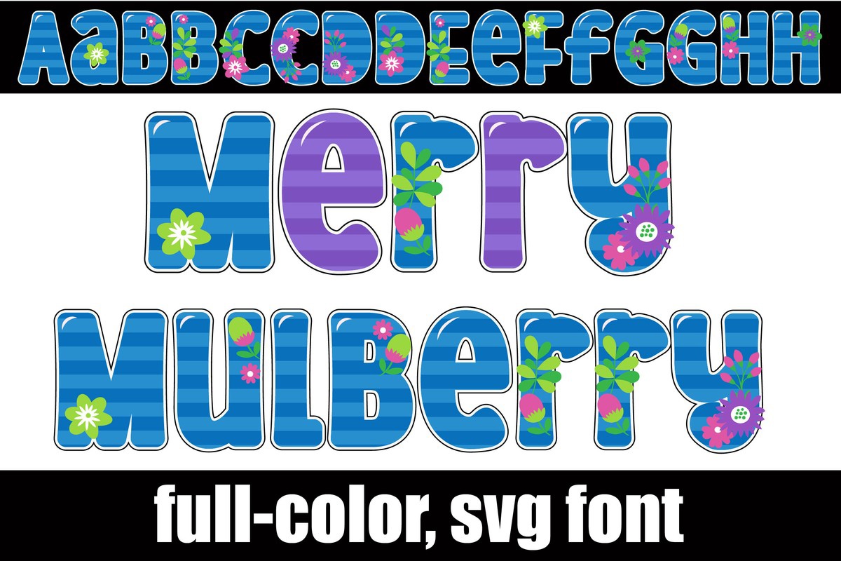 Merry Mulberry Regular Font preview