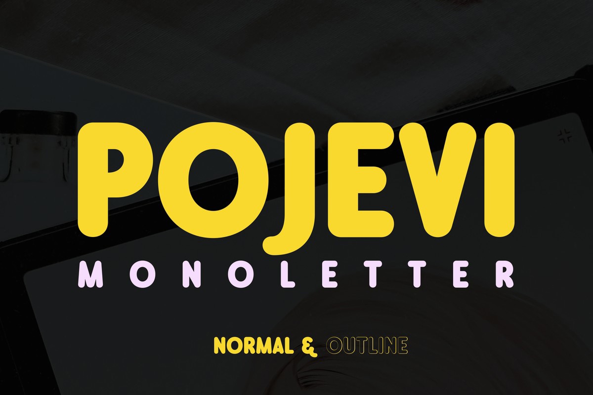 Pojevi Monoletter Font preview