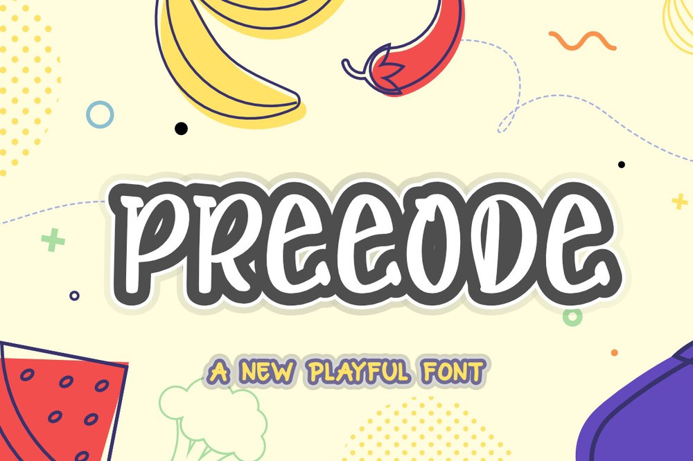 Preeode Font preview