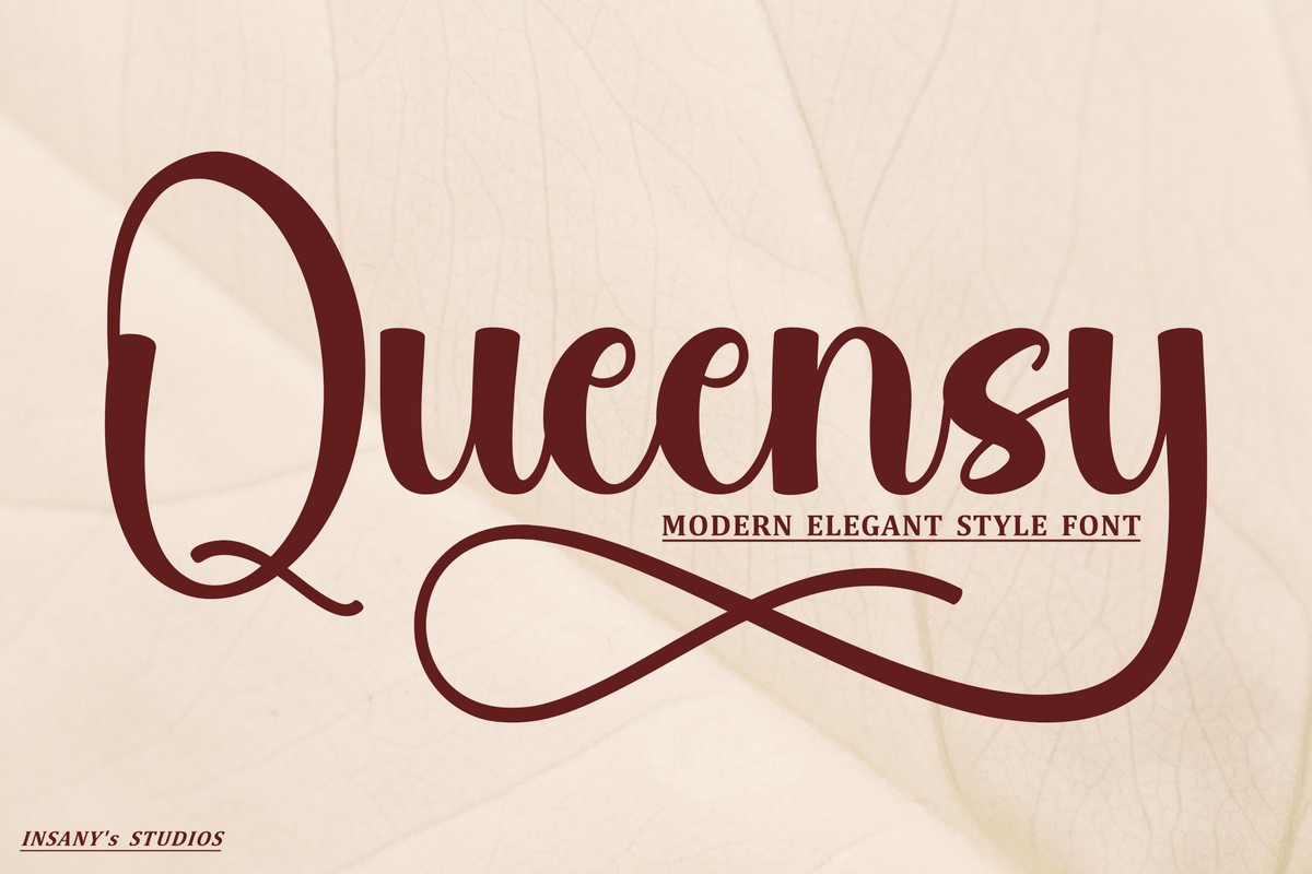 Queensy Font preview