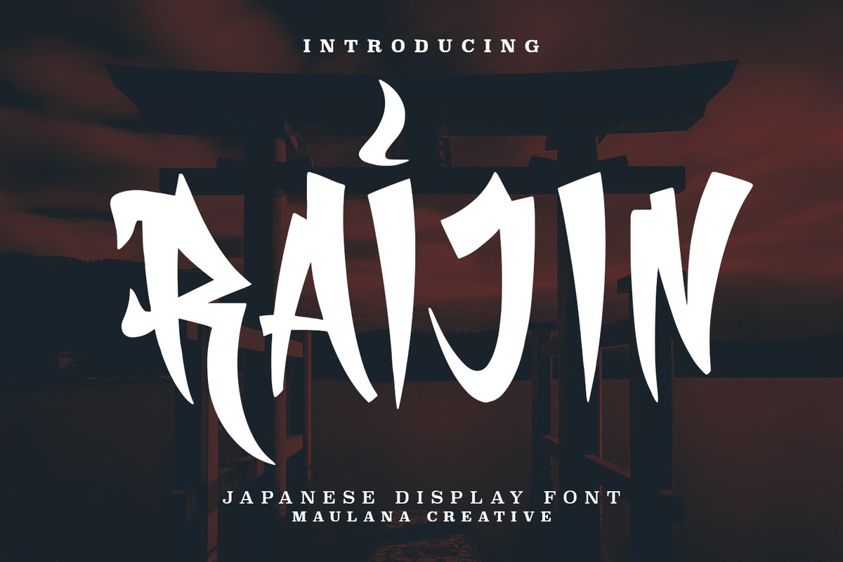 Raijin Font preview