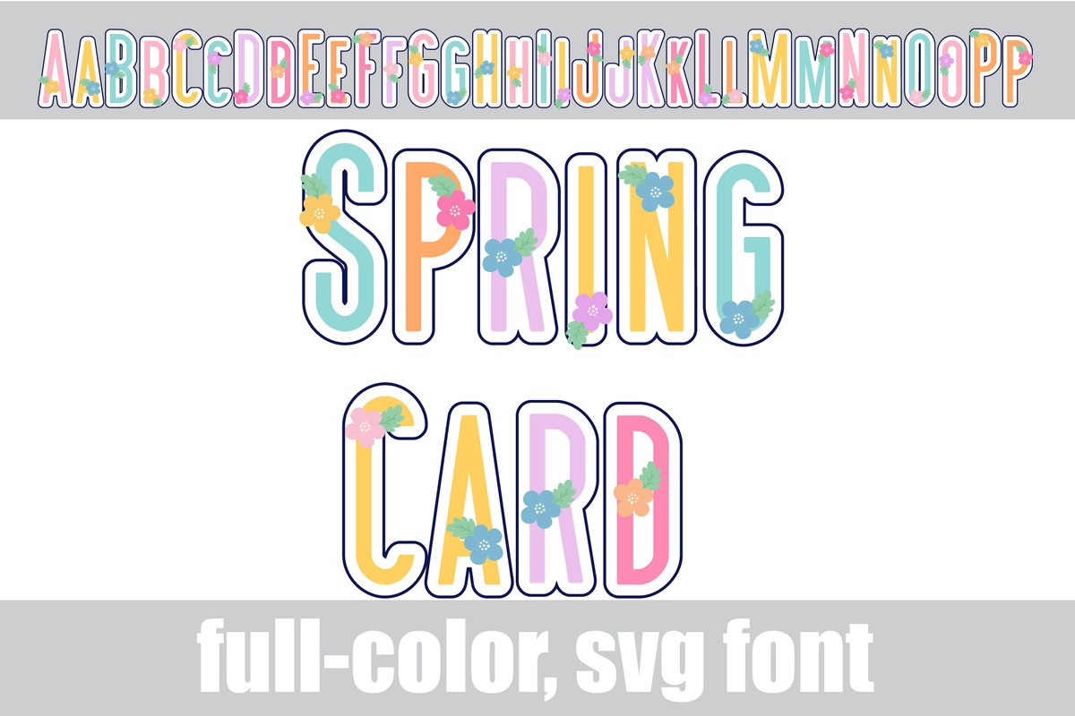 Spring Card CF Font preview